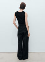 Wide Leg Pants With Belt