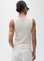 Cream Crochet Top