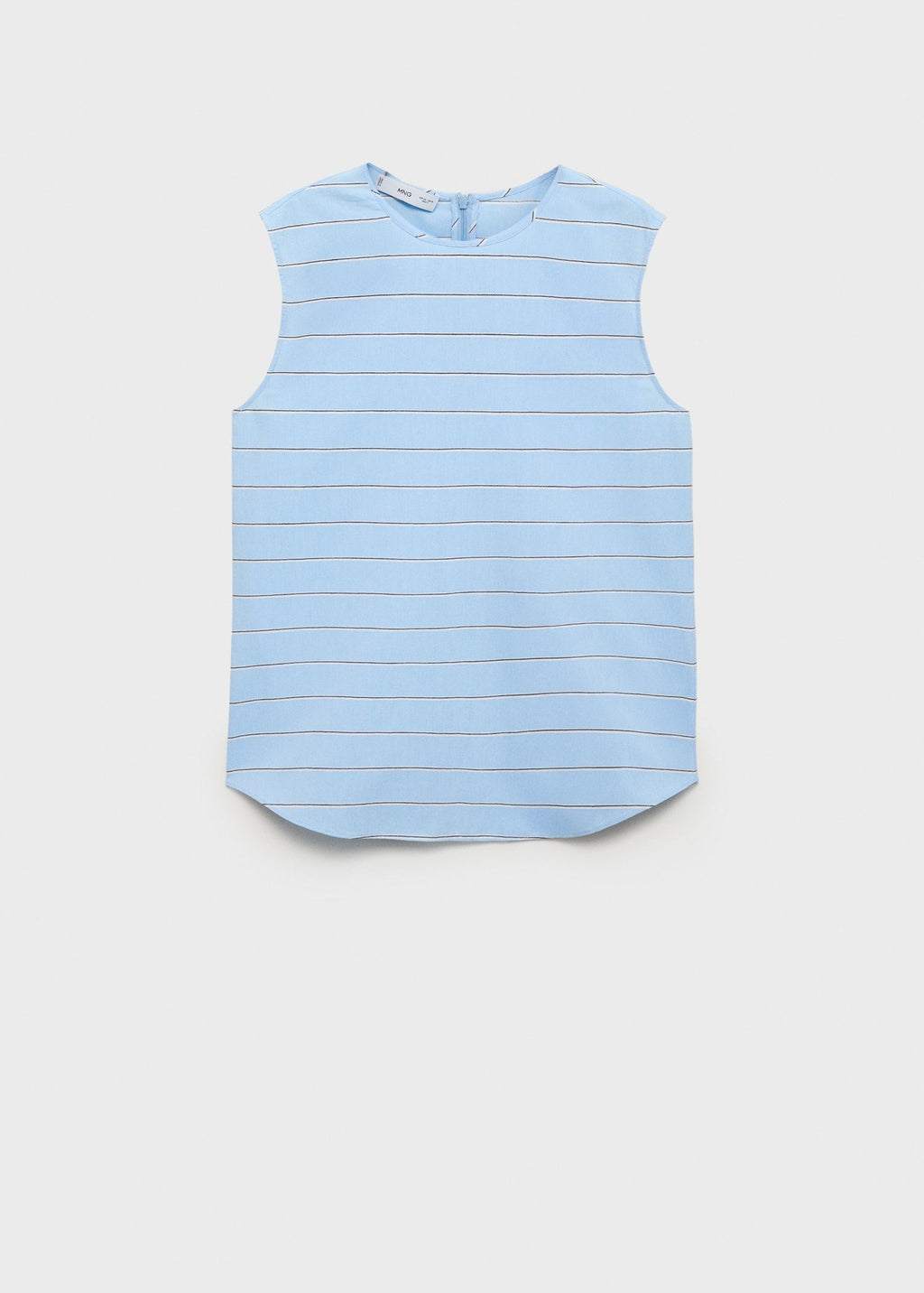 Blue Striped Top And Skirt Co-Ord Set