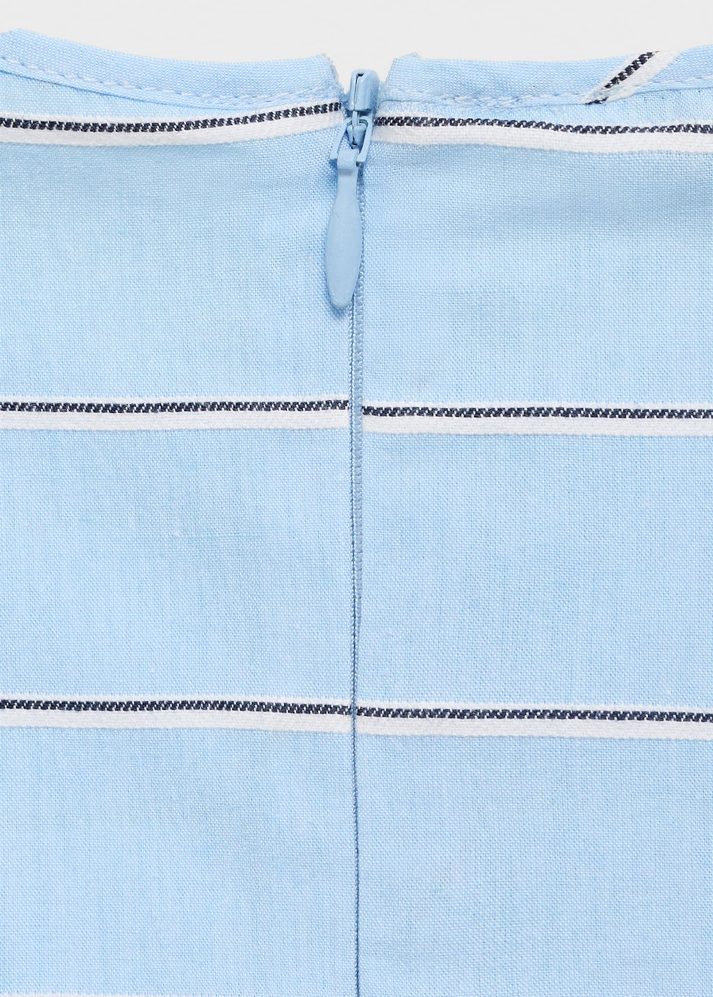 Blue Striped Top And Skirt Co-Ord Set