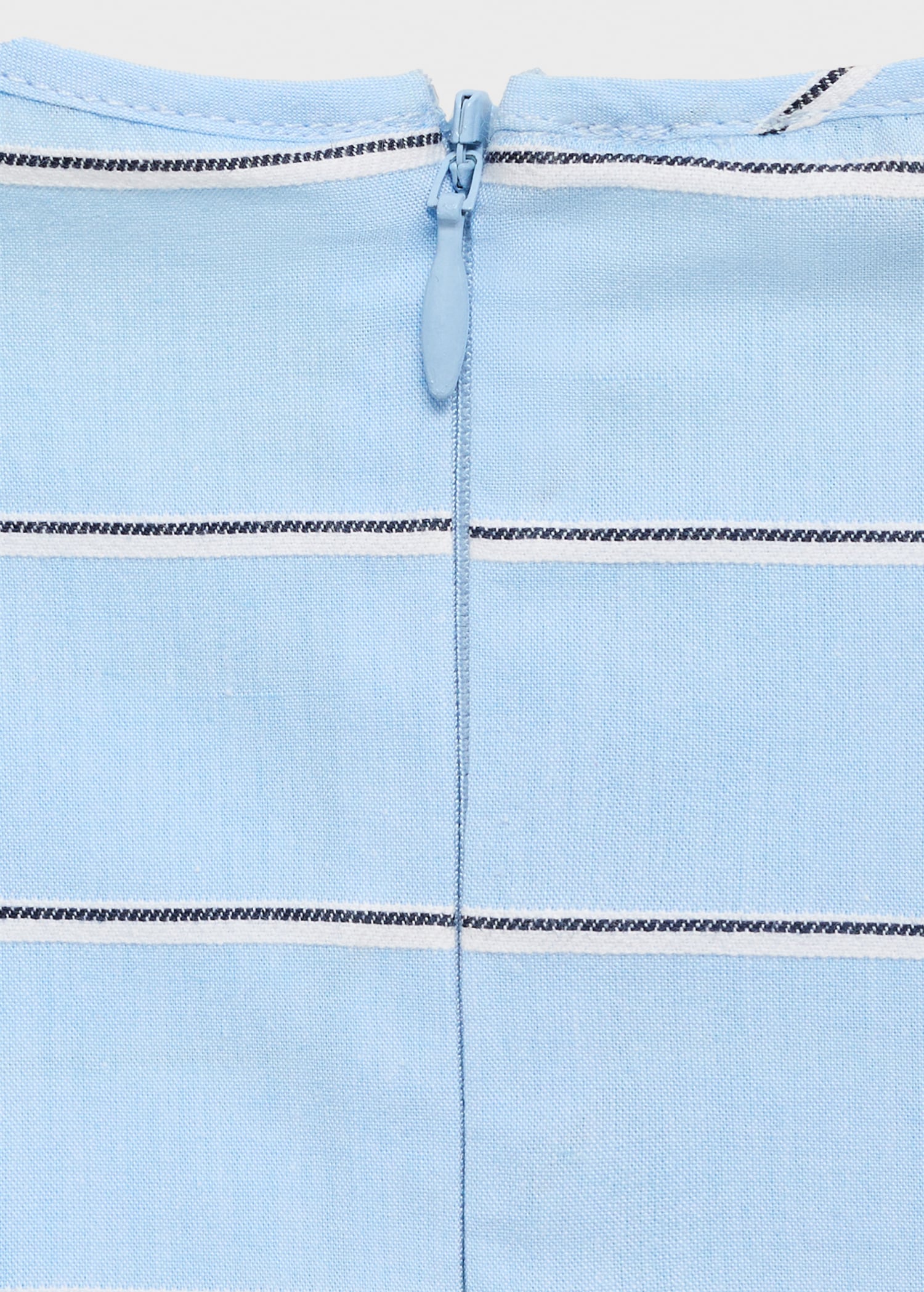 Blue Striped Top And Skirt Co-Ord Set