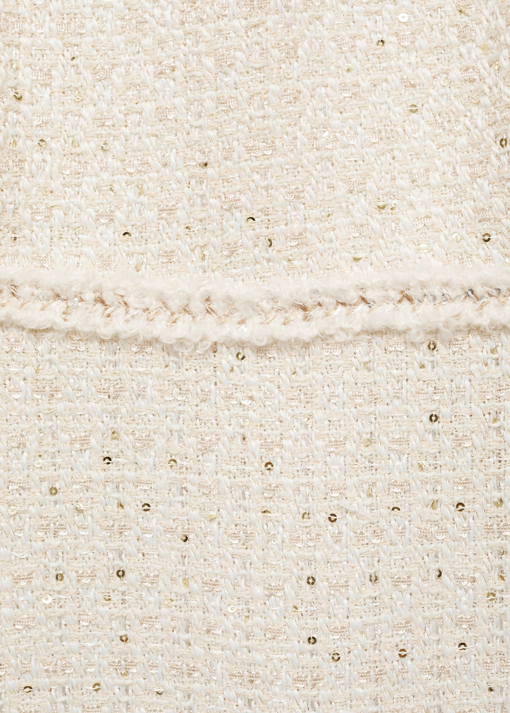 Cream Tweed Dress