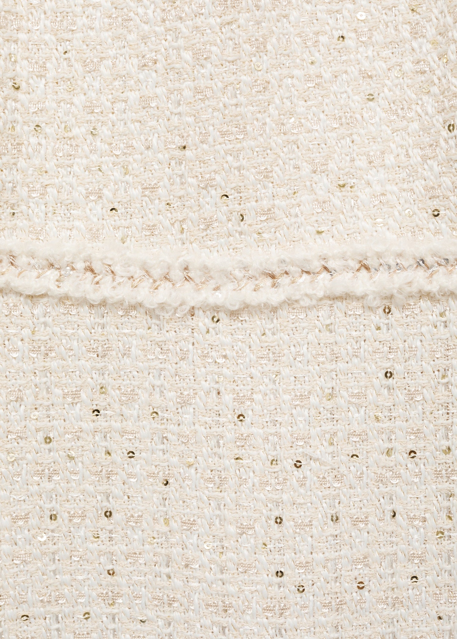 Cream Tweed Dress