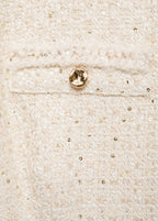 Cream Tweed Dress