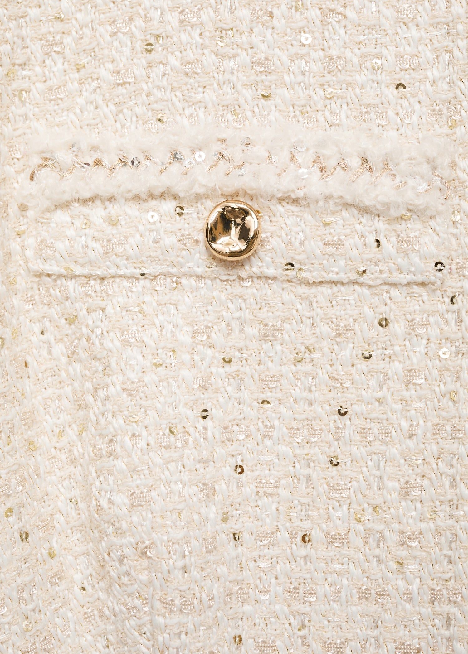 Cream Tweed Dress