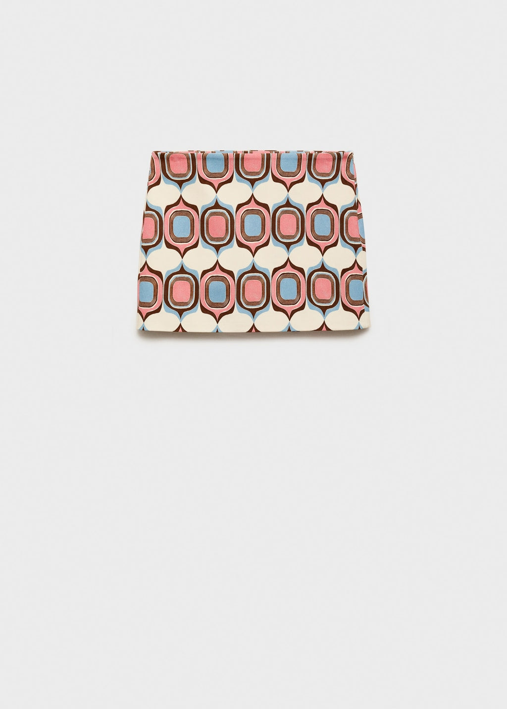 Printed Boat Neck Top And Skirt Co-Ord Set