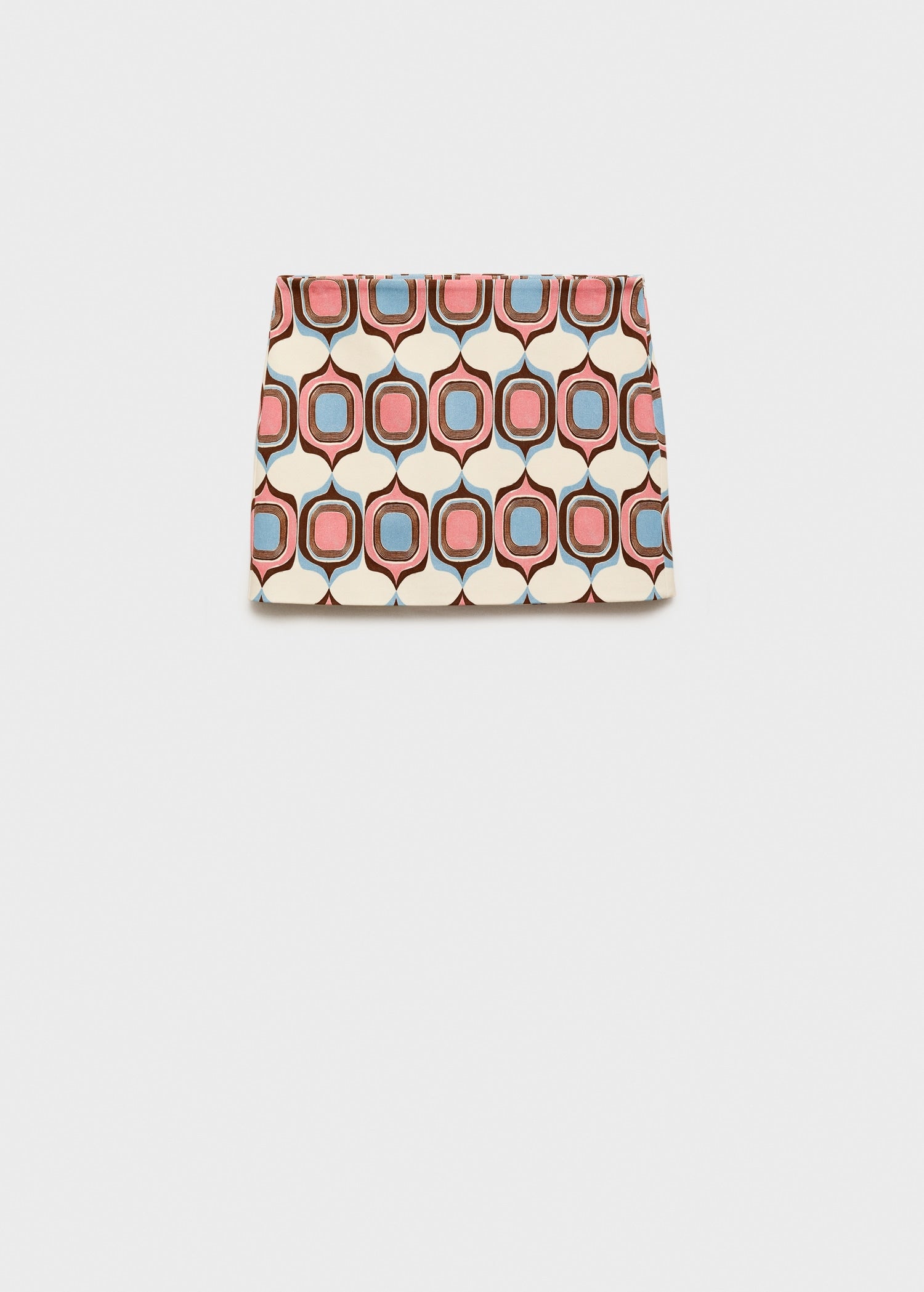 Printed Boat Neck Top And Skirt Co-Ord Set