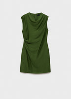 Draped Textured Dress