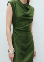 Draped Textured Dress