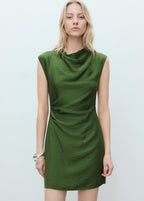 Draped Textured Dress