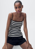 Stripped Knitted Co Ord Set