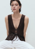 Openwork Knitted Co Ord Set