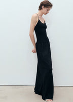 Cross Black Knitted Dress