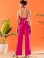 Ava Halter Neck Front Tie-up Coord Set