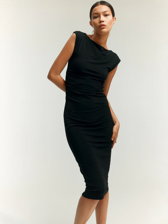 Draped Bodycon Dress