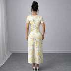 Buttercream Floral Bodycon Dress