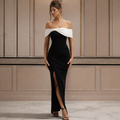 Celeste Contrast Evening Gown