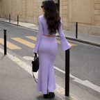 Amethyst Silhouette Top & Skirt Co-Ord Set