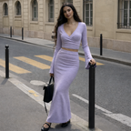Amethyst Silhouette Top & Skirt Co-Ord Set