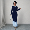 Poised Two-Tone Mermaid Dress