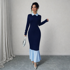 Poised Two-Tone Mermaid Dress