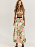 Floral Top And Skirt Set