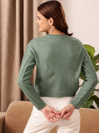 Green Knitted Sweater