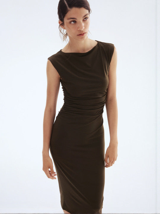 Draped Bodycon Dress