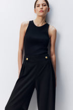 Black Jersey Trousers