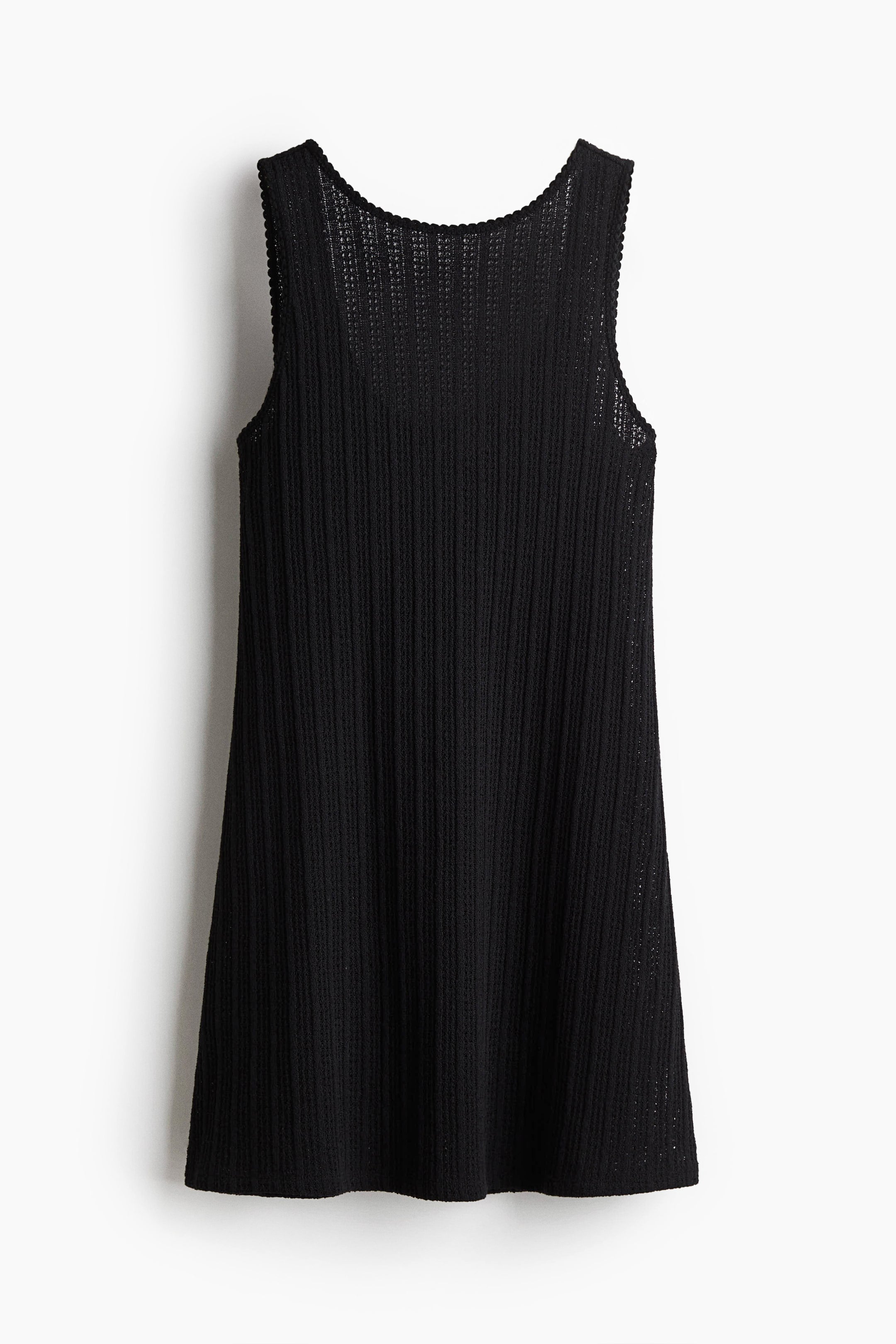 Ivey Textured Knit Dress In Black