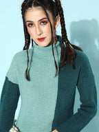 Kia Colourblocked Knitted Sweater