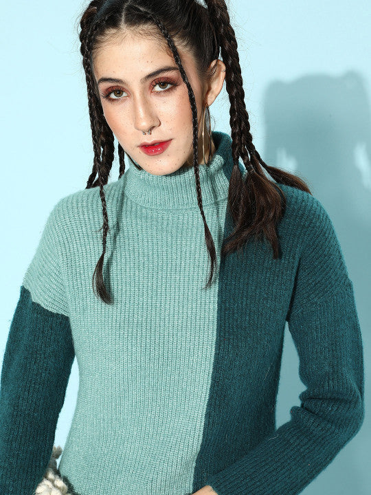 Kia Colourblocked Knitted Sweater
