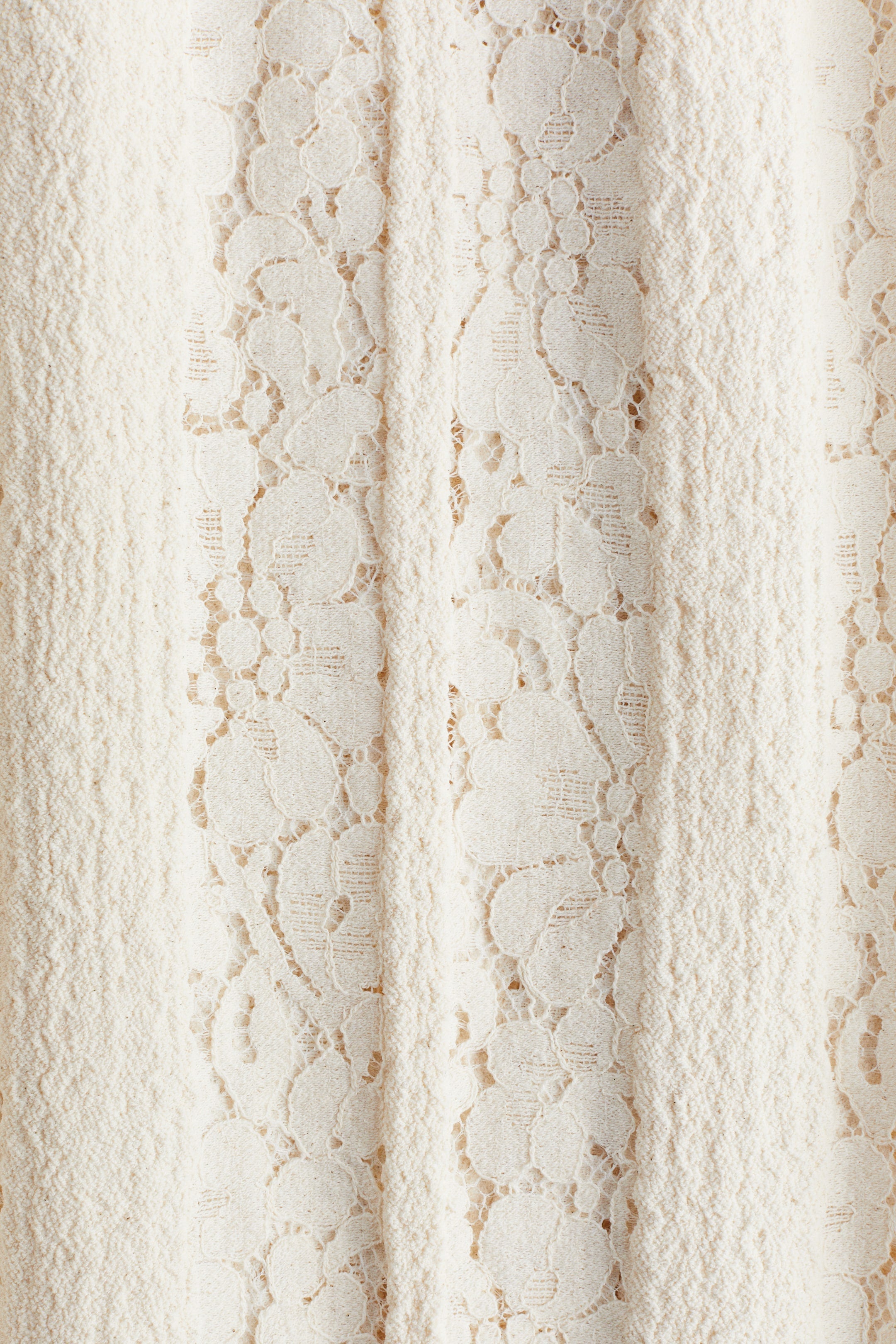 Lace Co-Ord Set In Cream