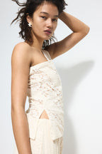 Lace Co-Ord Set In Cream