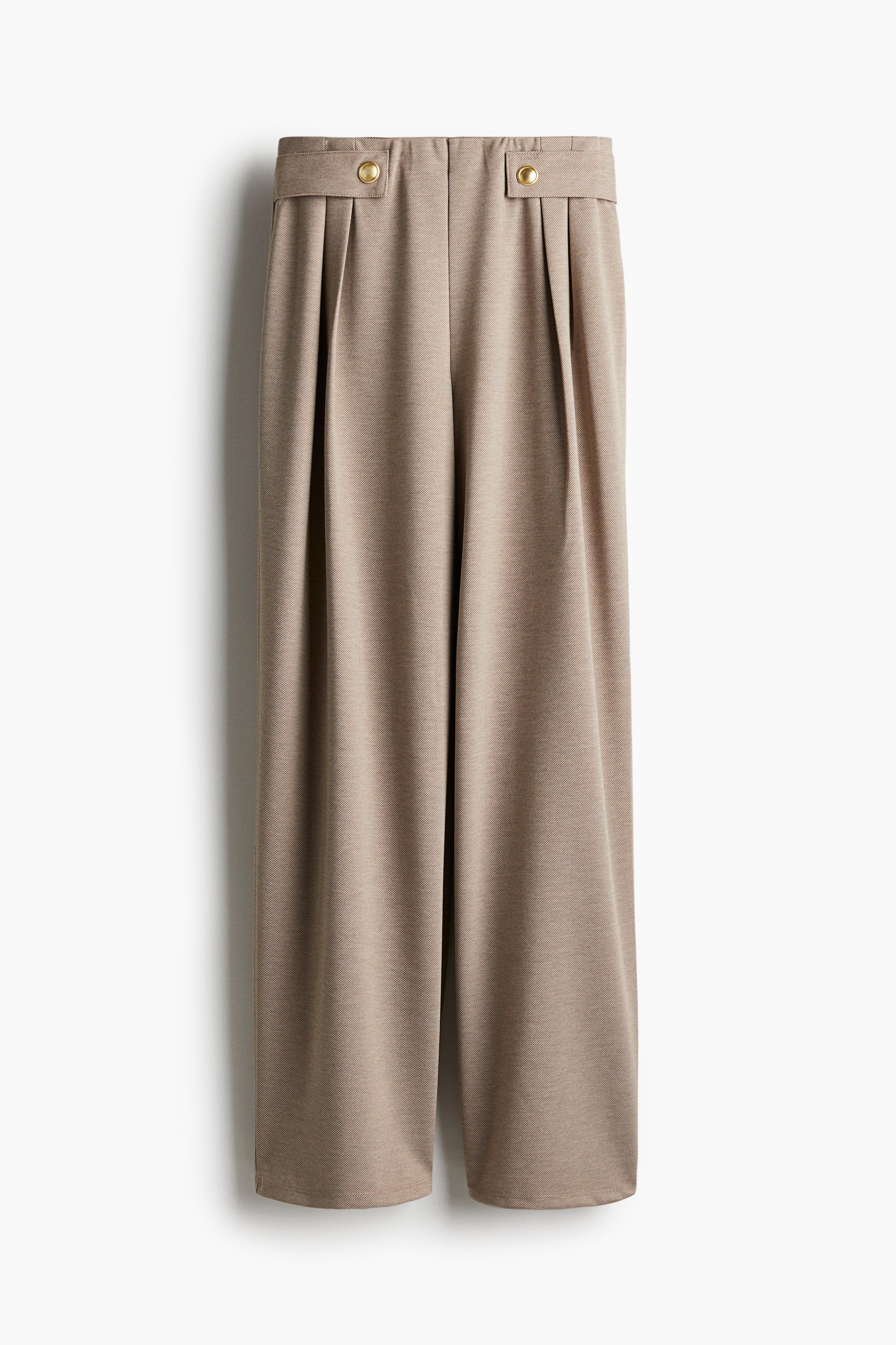 Beige Jersey Trousers