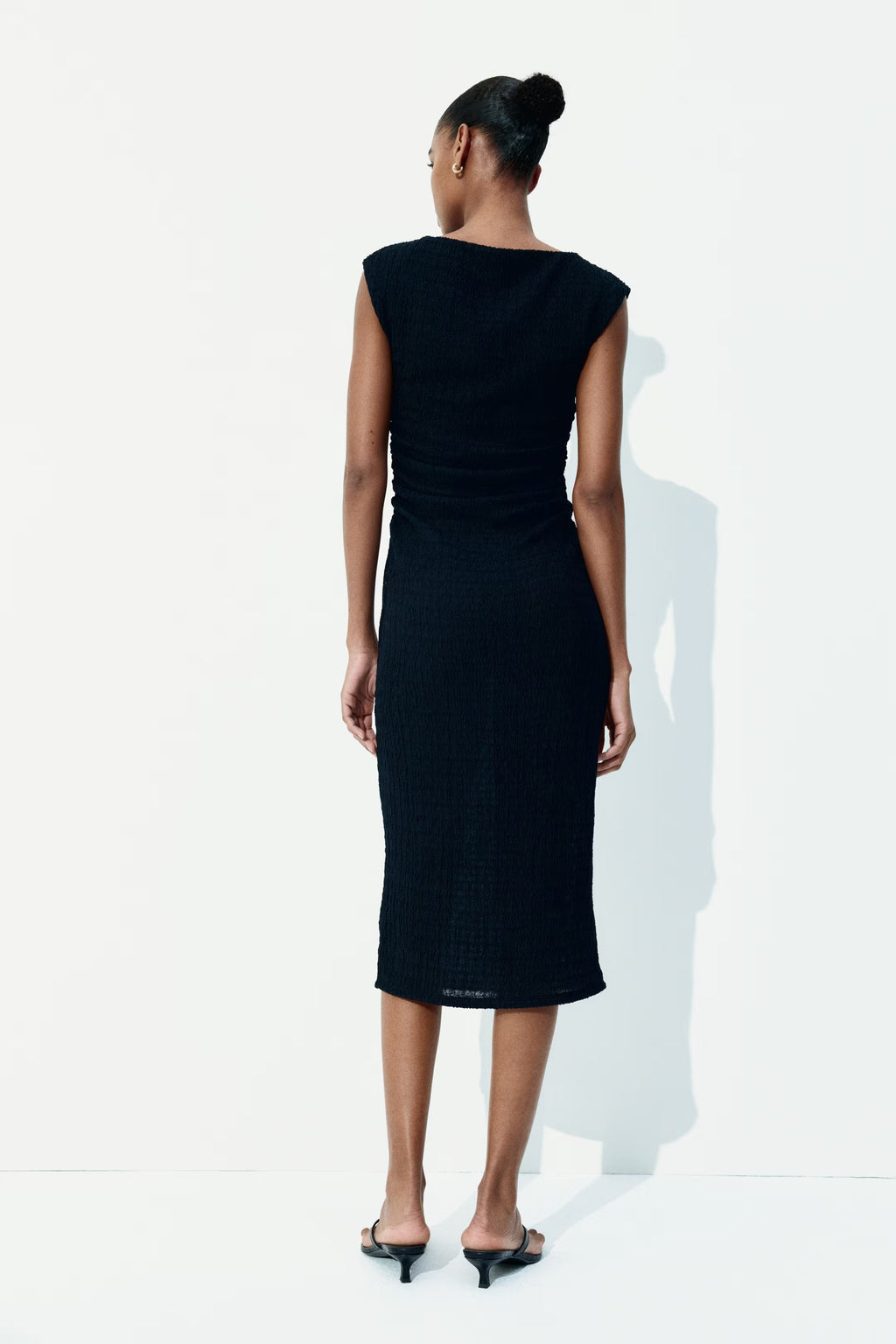 Ruched Draped Bodycon Dress
