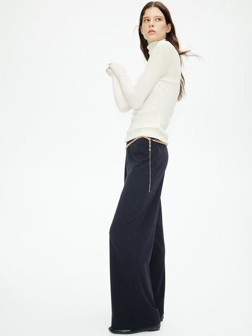 Anna Black Jersey Trousers