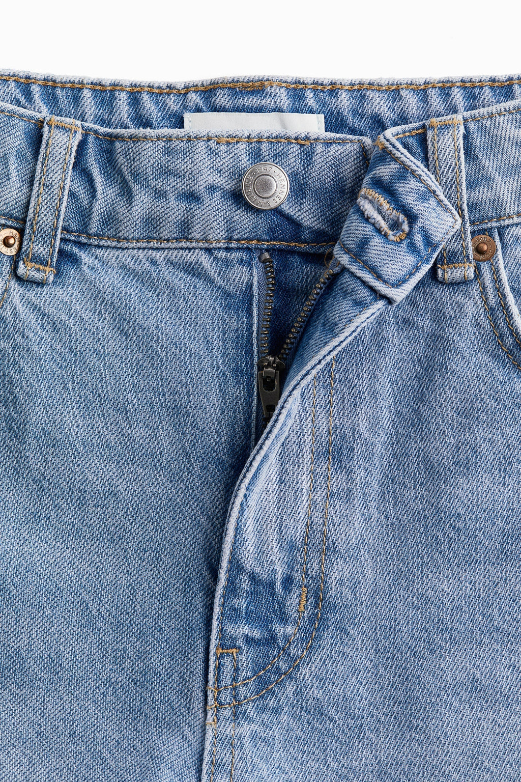 High-Waisted Denim Shorts