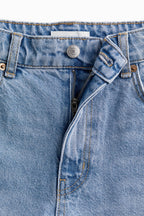 High-Waisted Denim Shorts