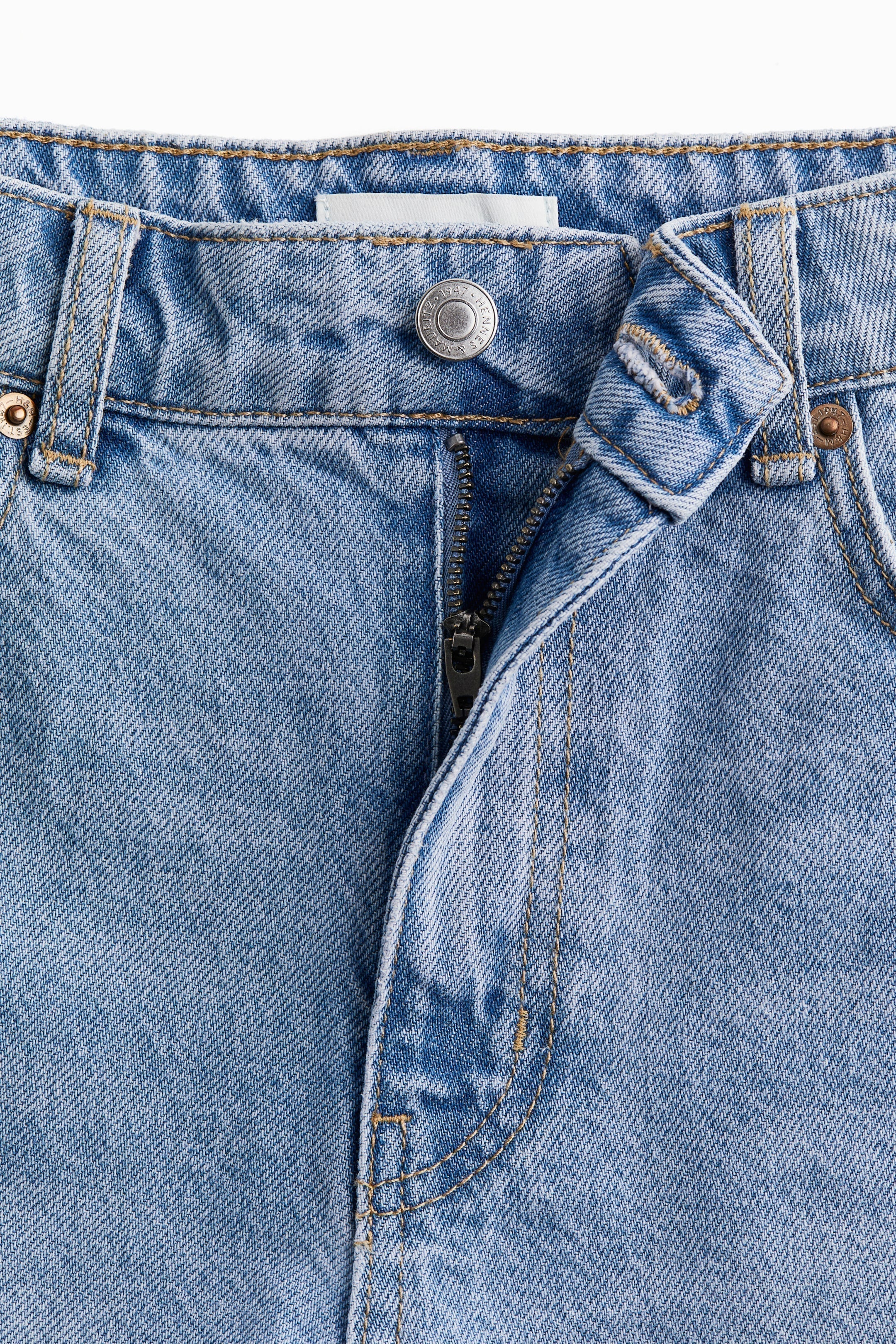 High-Waisted Denim Shorts