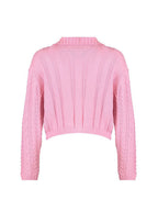 Bayly Pink Cable Knit Cardigan