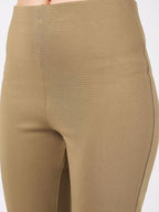 Nora Bootcut Trousers In Beige
