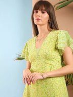 Adalynn Floral A Line Midi Dress