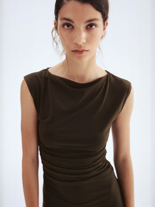 Draped Bodycon Dress
