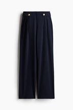 Navy Jersey Trousers