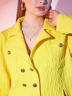 Self Design Coat and Skirt Pair