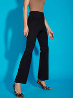 Nora Bootcut Trousers In Black