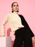 Kia Colourblocked Knitted Sweater
