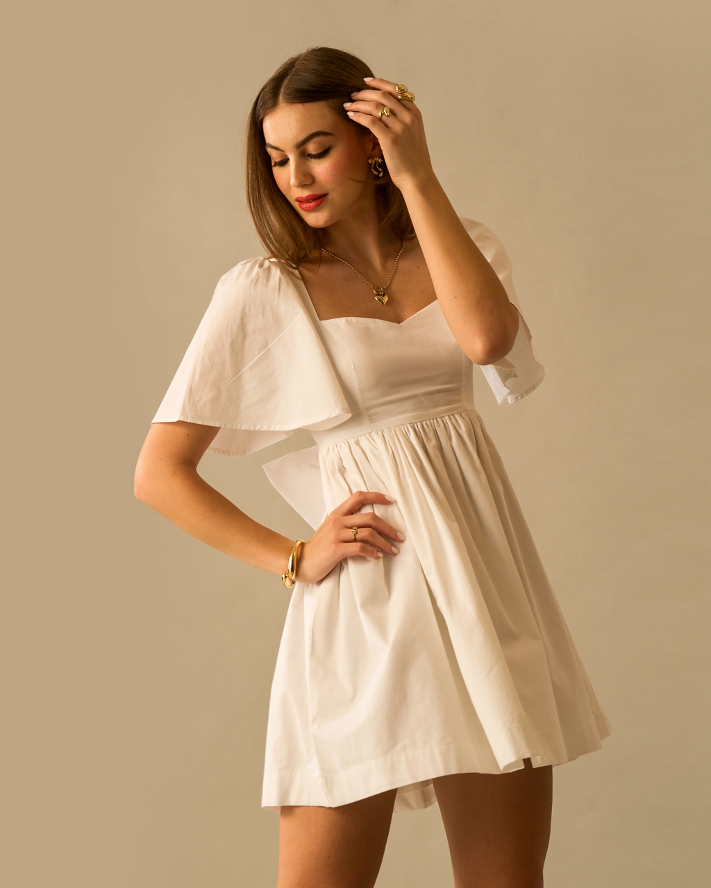 Moon Huge Bow Dress