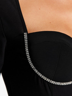 Gia Neck Fitted Crop Top